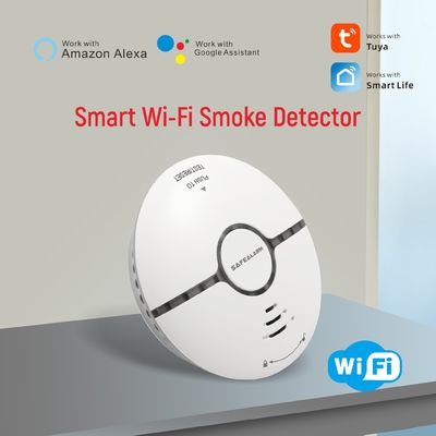 Tuya App Control كهروضوئية ضوئية WIFI كاشف الدخان الذكي لأمن المنزل