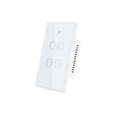 1/2/3/4/6/8 Gang ضوء ذكي Wifi مفتاح الجدار RF433 بحاجة إلى سلك محايد للتحكم في تطبيق Tuya يعمل مع Alexa