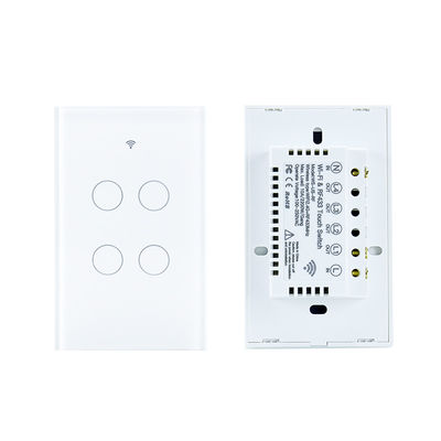 1/2/3/4/6/8 Gang ضوء ذكي Wifi مفتاح الجدار RF433 بحاجة إلى سلك محايد للتحكم في تطبيق Tuya يعمل مع Alexa
