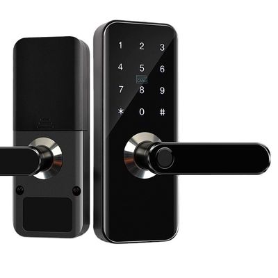 المنزل الأمن بصمة الذكية واي فاي قفل الباب قفل باب الدخول بدون مفتاح مع لوحة المفاتيح بطاقة IC ل