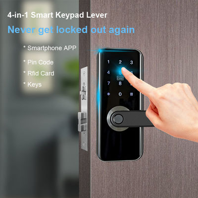 المنزل الأمن بصمة الذكية واي فاي قفل الباب قفل باب الدخول بدون مفتاح مع لوحة المفاتيح بطاقة IC ل