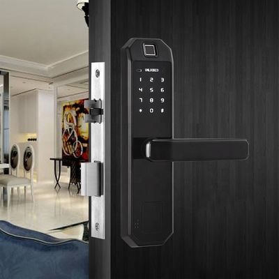 دخول بدون مفتاح ذكي Wifi Door Lock Keypad APP التحكم في IC Card Wifi Connected Door Lock